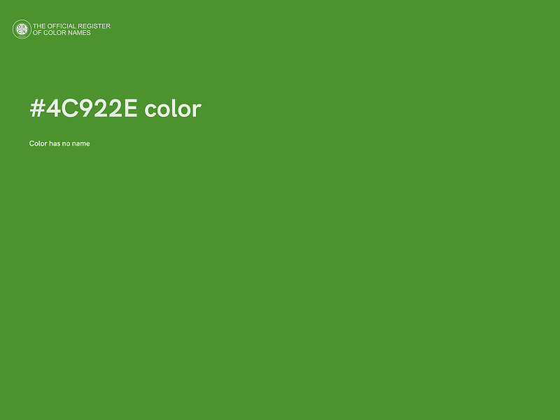 #4C922E color image