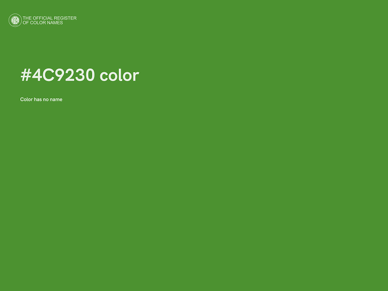 #4C9230 color image