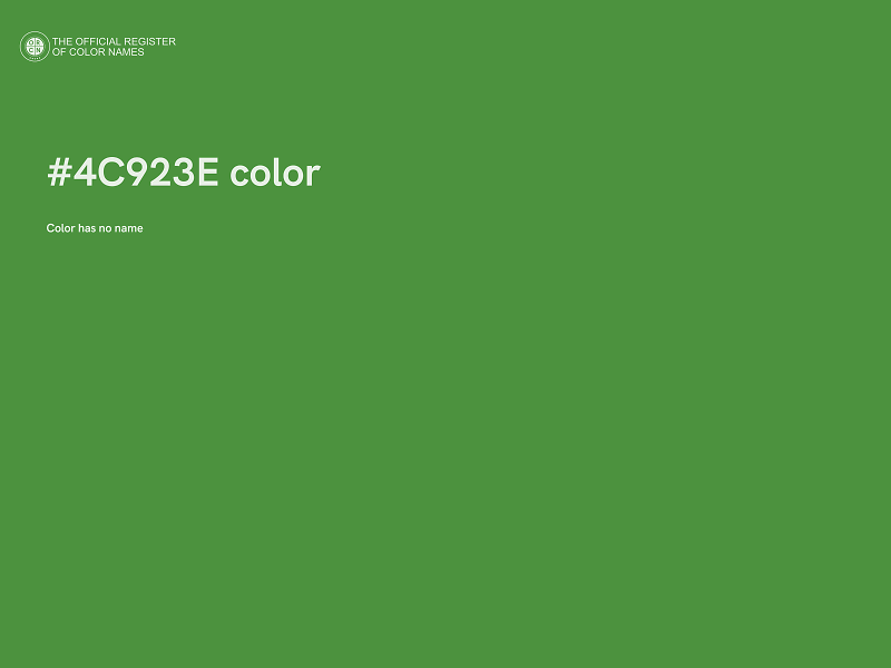 #4C923E color image