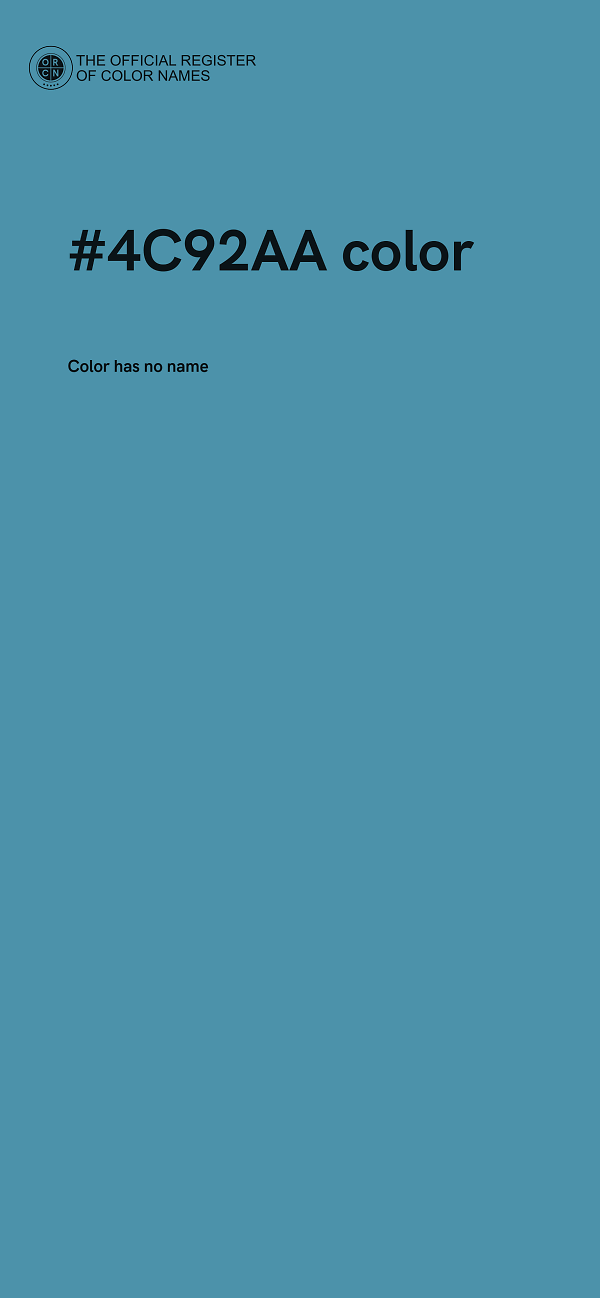 #4C92AA color image