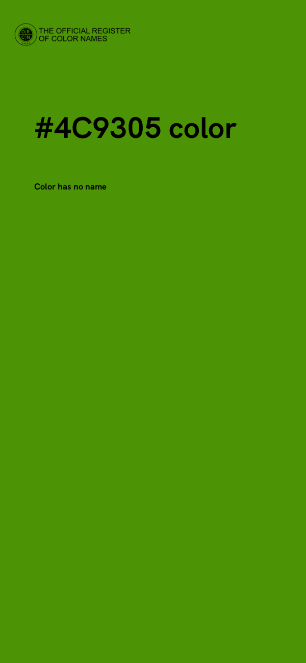 #4C9305 color image