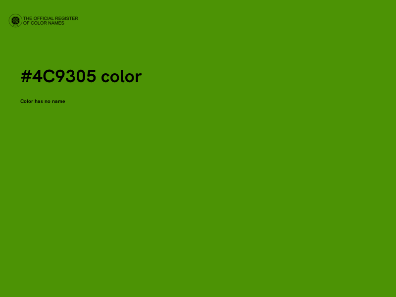#4C9305 color image