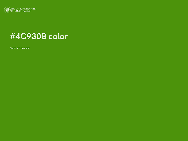 #4C930B color image