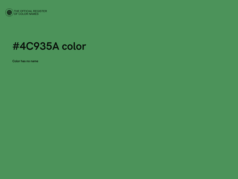 #4C935A color image