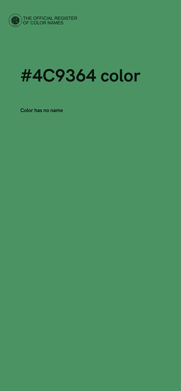 #4C9364 color image