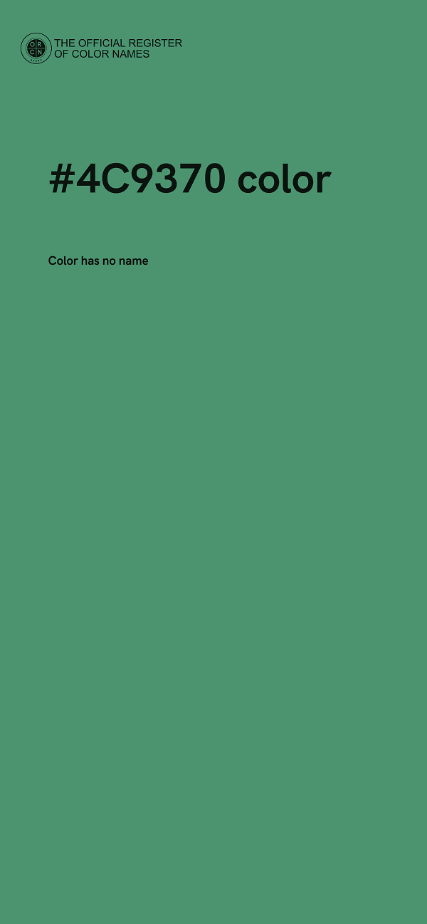 #4C9370 color image