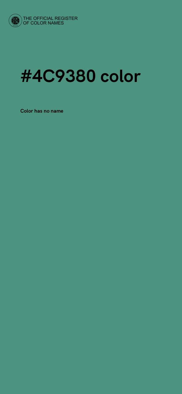 #4C9380 color image