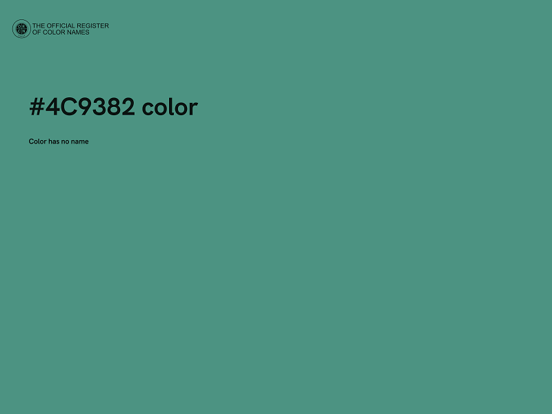 #4C9382 color image
