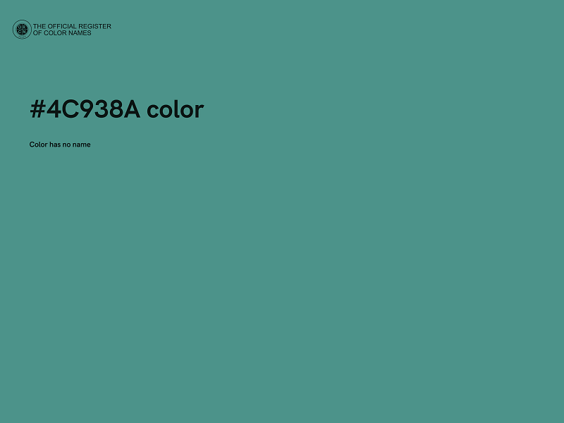 #4C938A color image