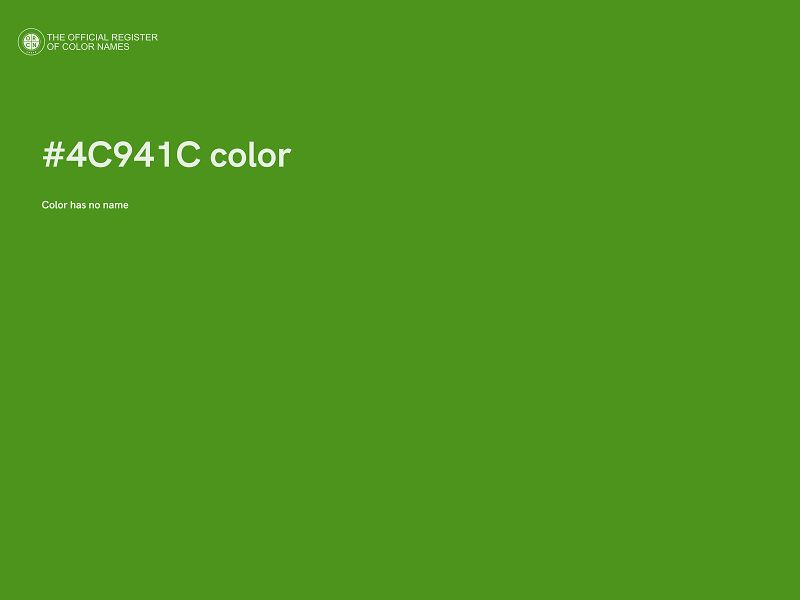 #4C941C color image