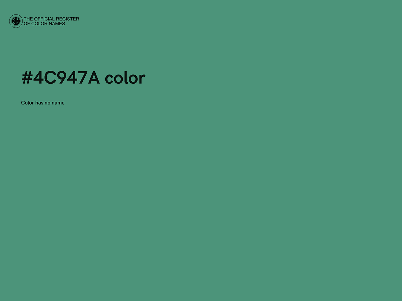 #4C947A color image