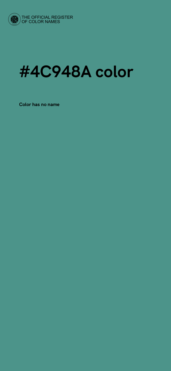 #4C948A color image