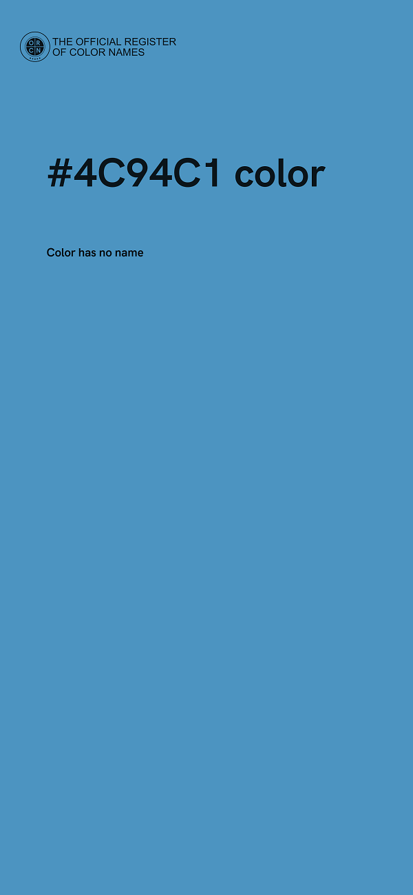 #4C94C1 color image