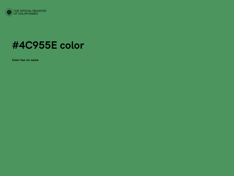 #4C955E color image