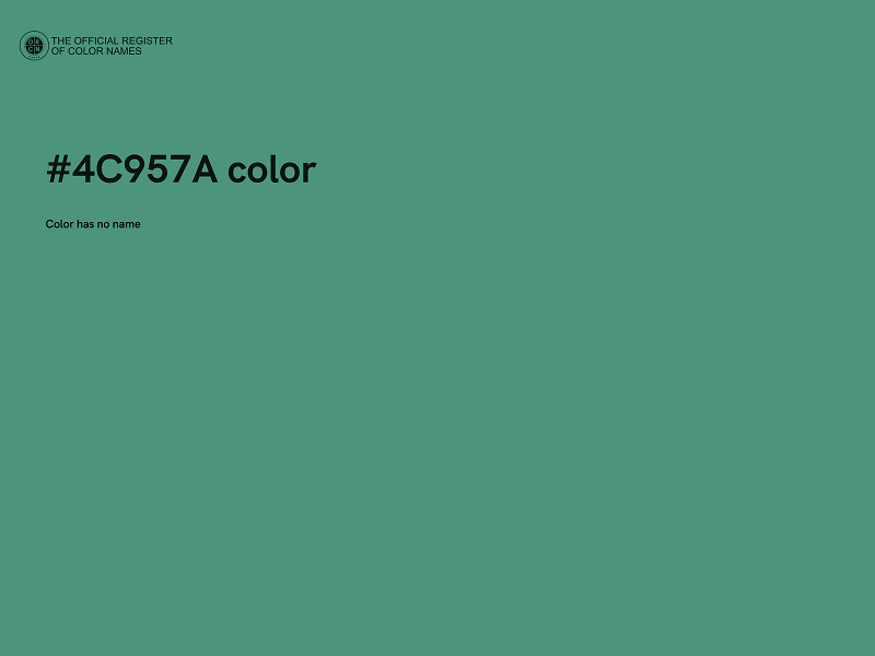 #4C957A color image