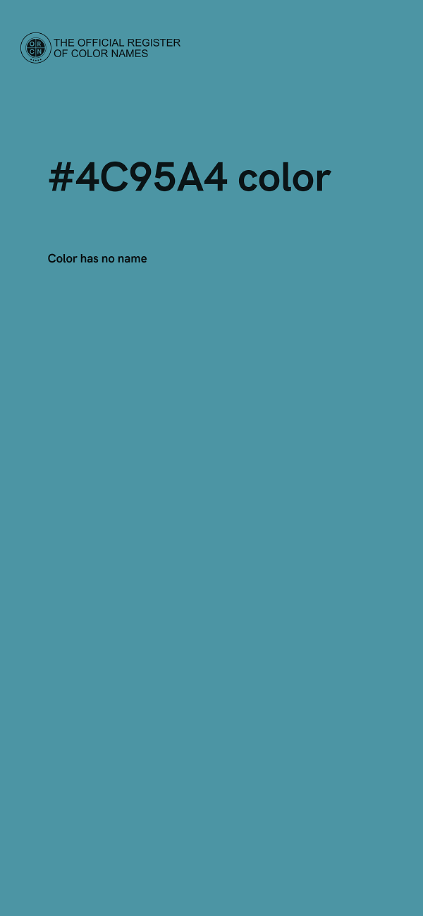 #4C95A4 color image