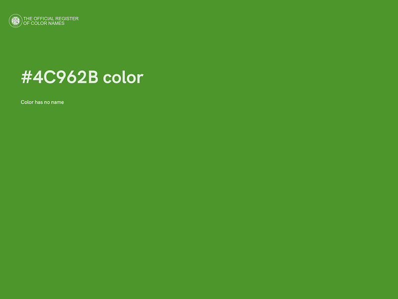 #4C962B color image