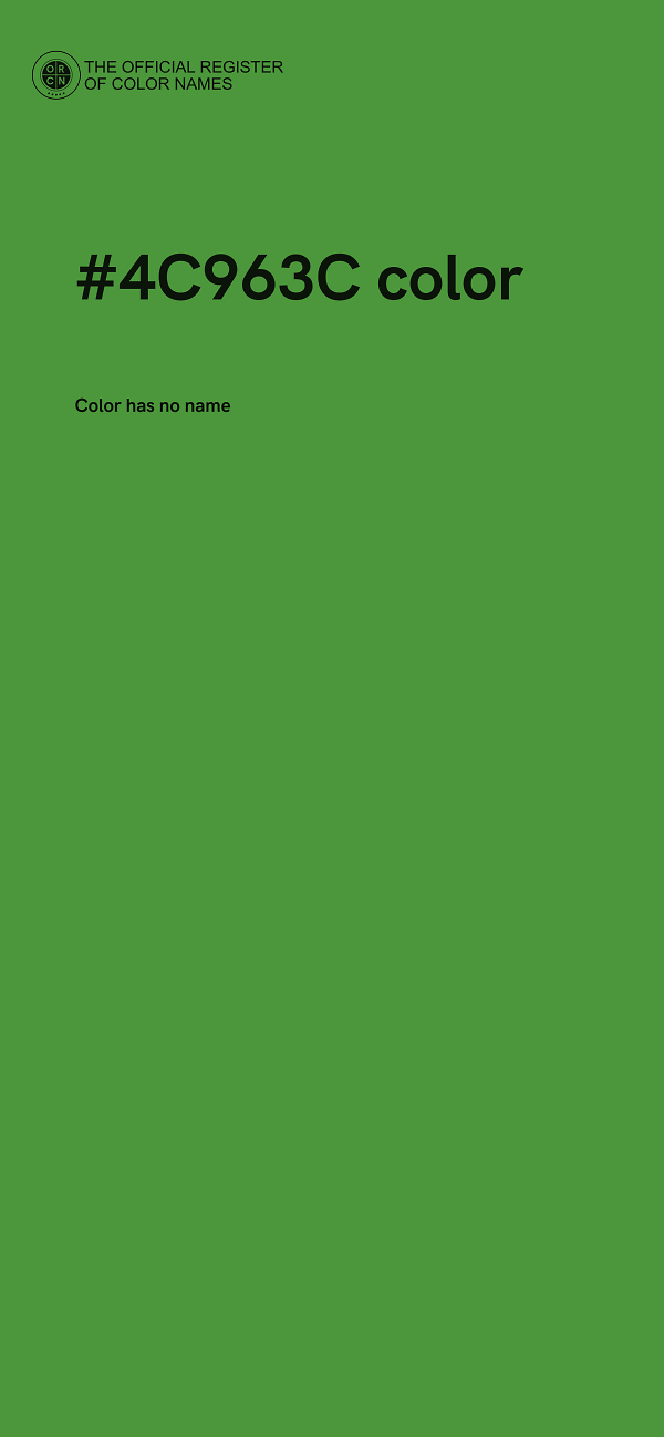 #4C963C color image