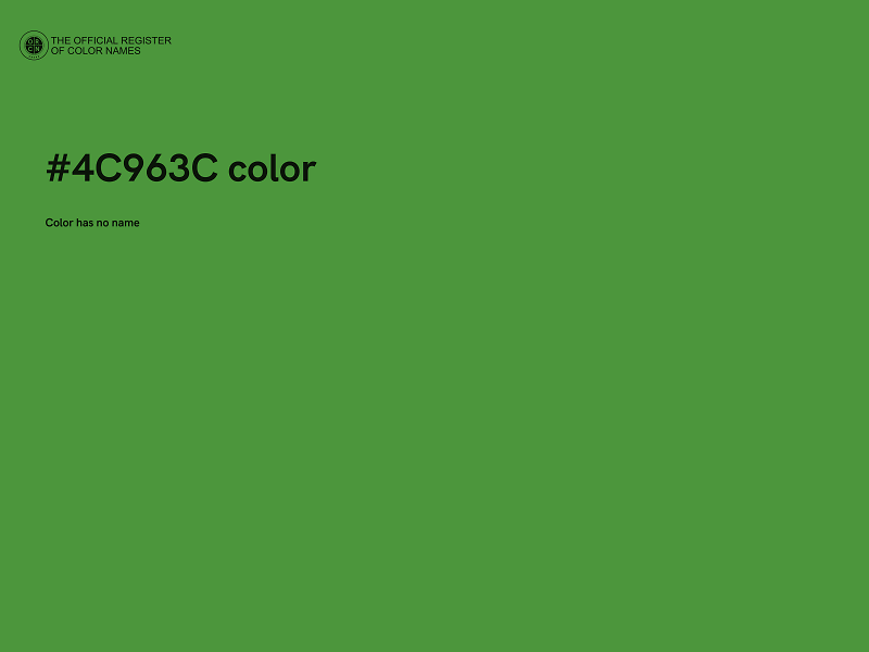 #4C963C color image