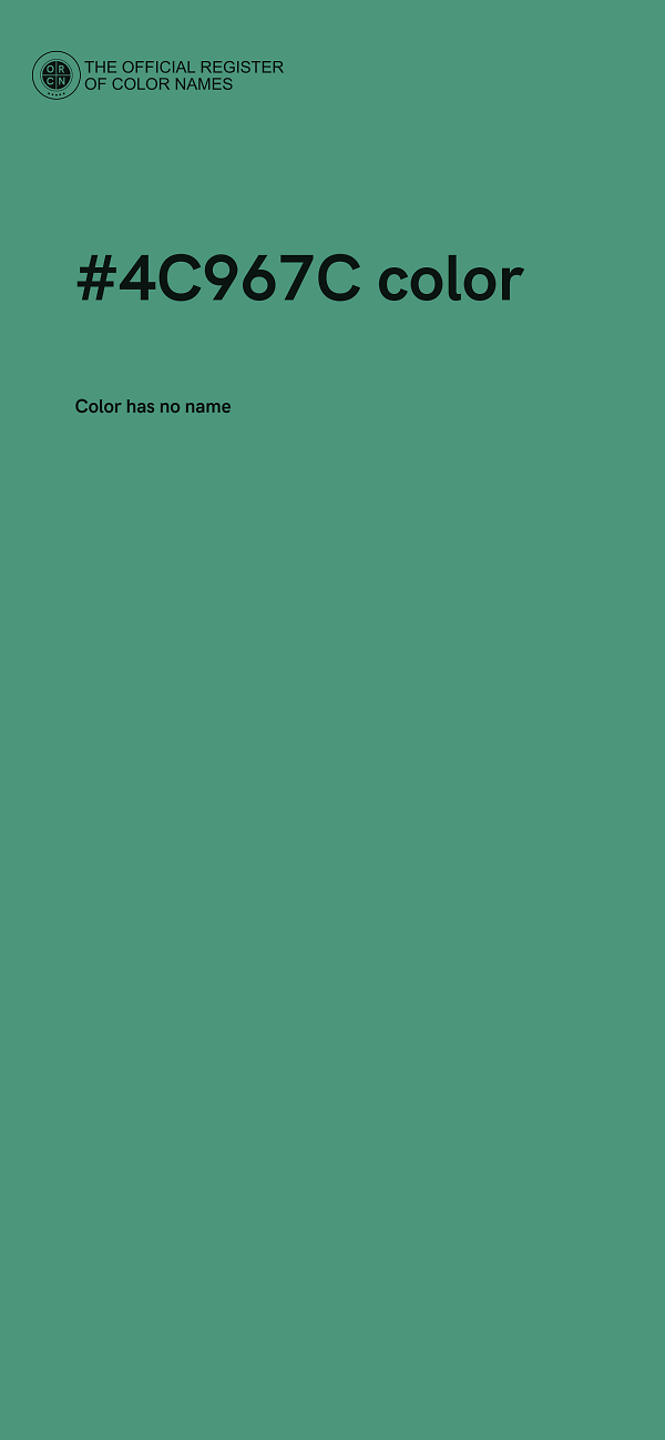 #4C967C color image