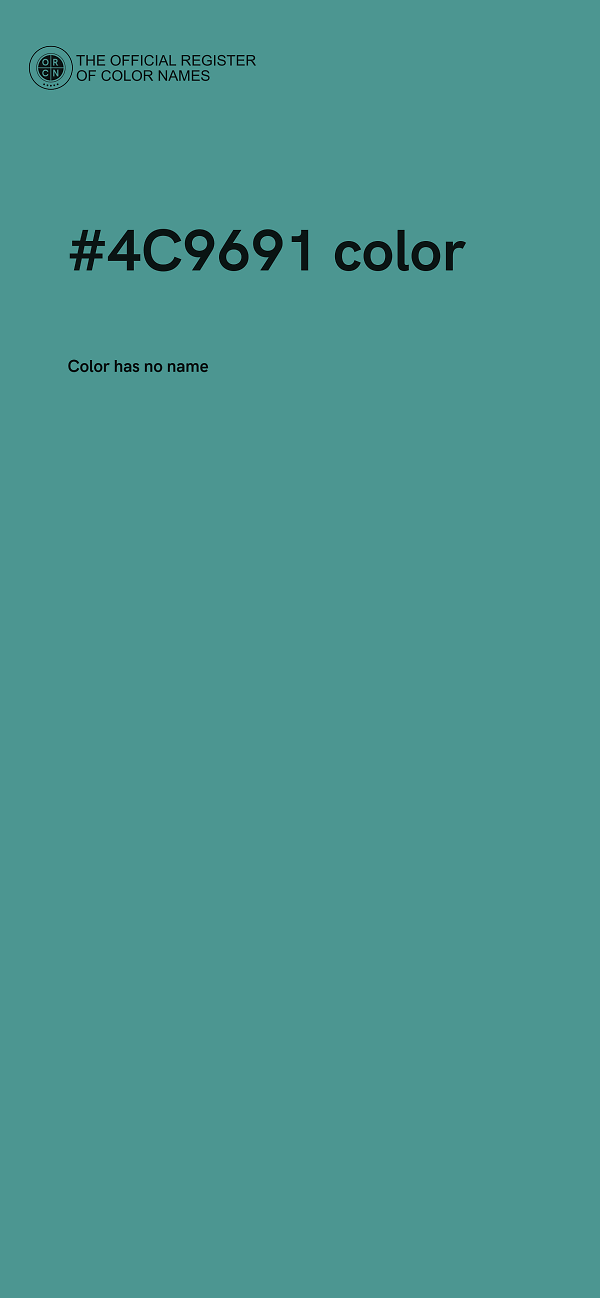#4C9691 color image