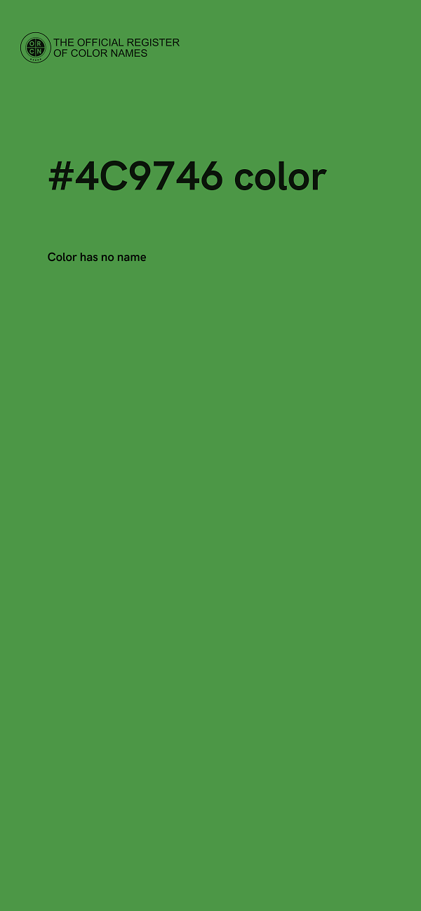 #4C9746 color image