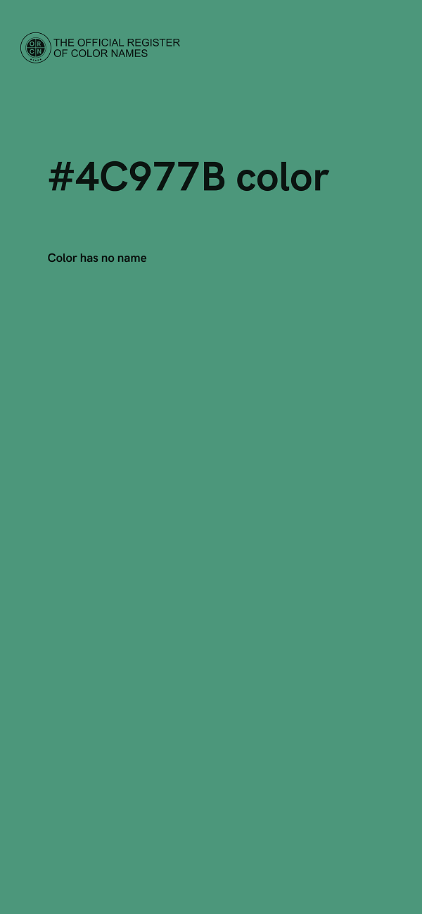 #4C977B color image