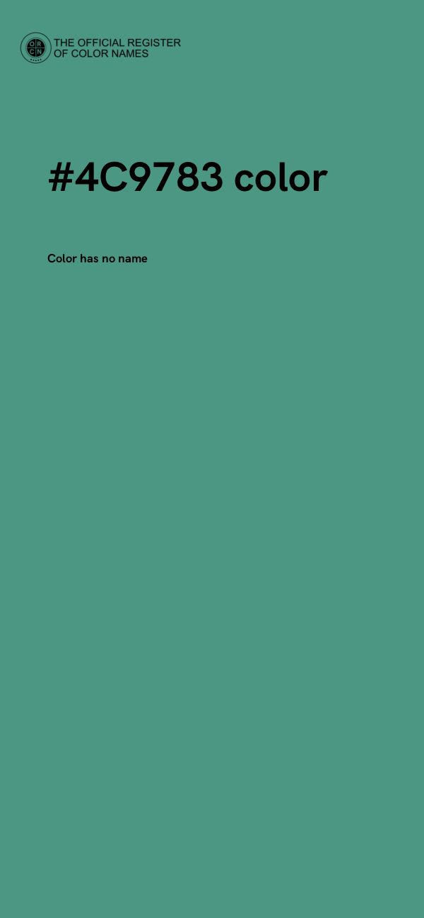 #4C9783 color image