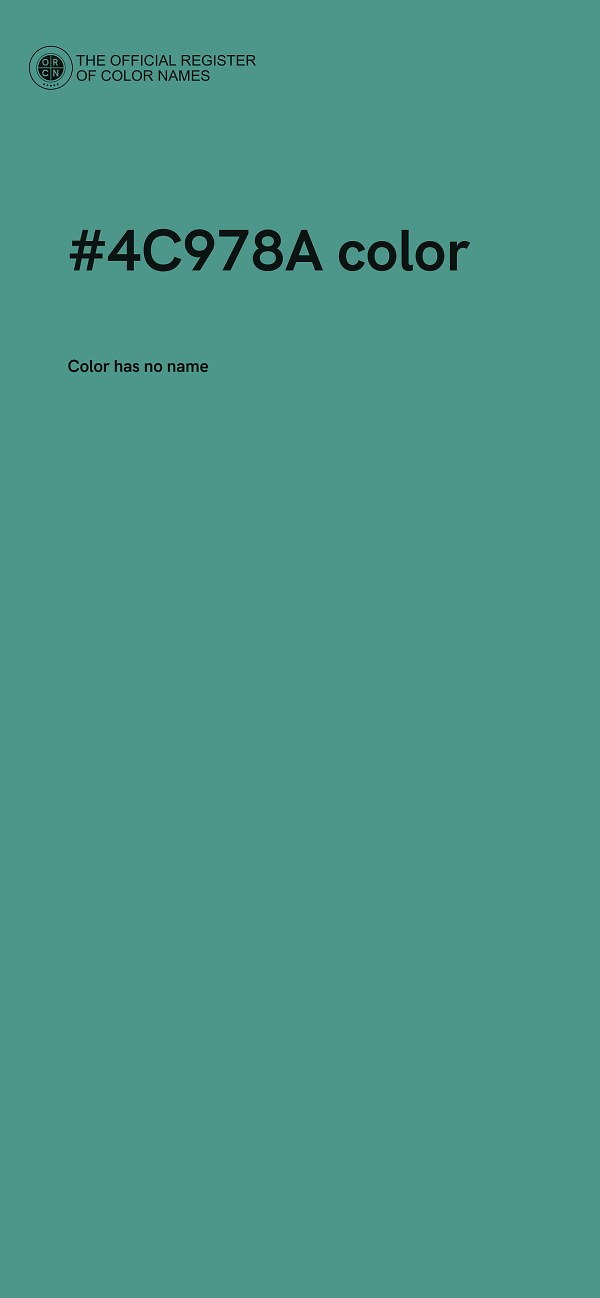 #4C978A color image