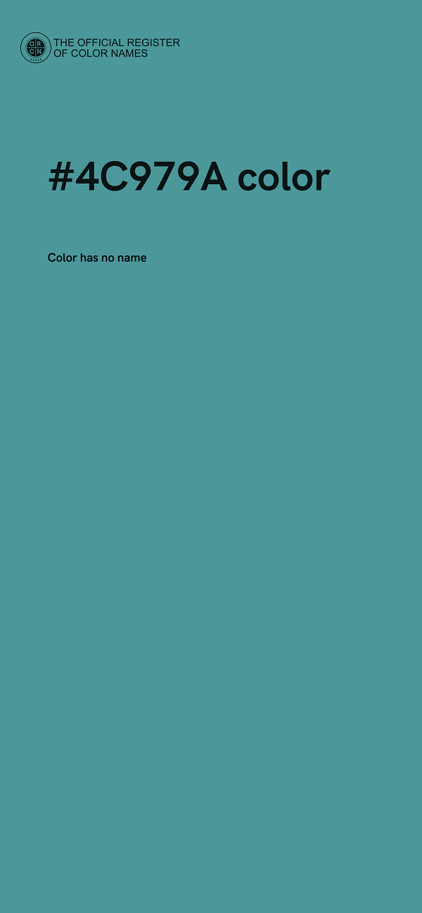 #4C979A color image