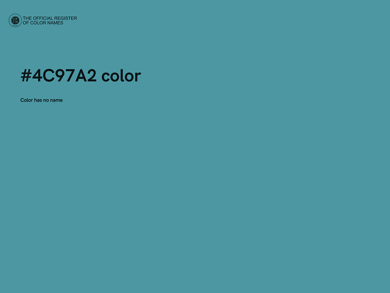 #4C97A2 color image