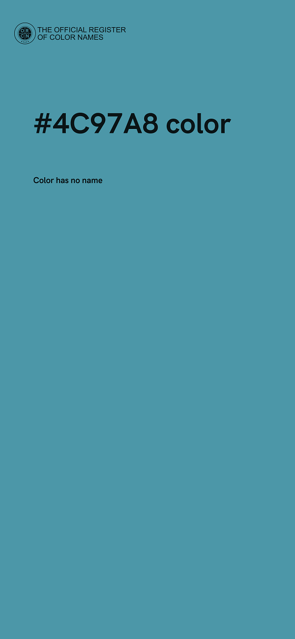 #4C97A8 color image
