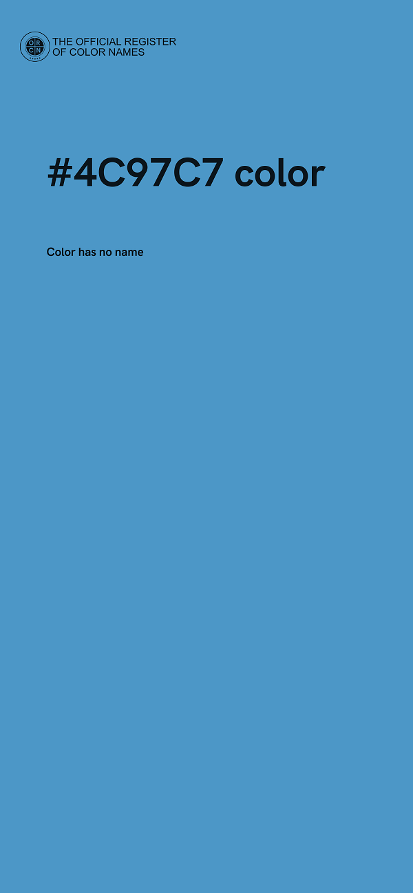 #4C97C7 color image