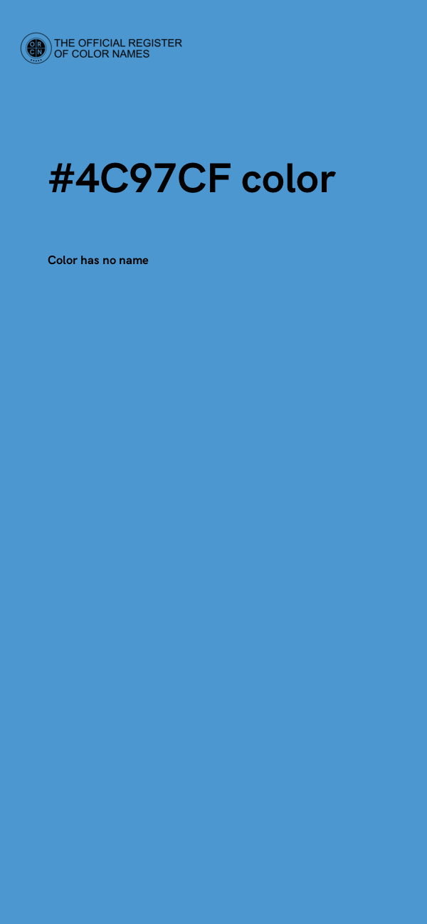 #4C97CF color image