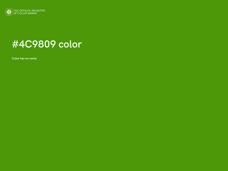 #4C9809 color image