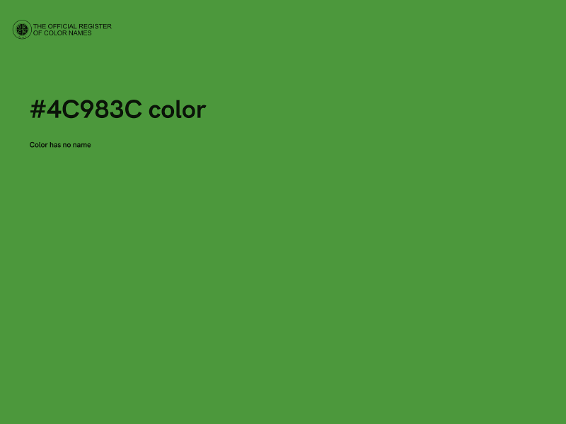 #4C983C color image