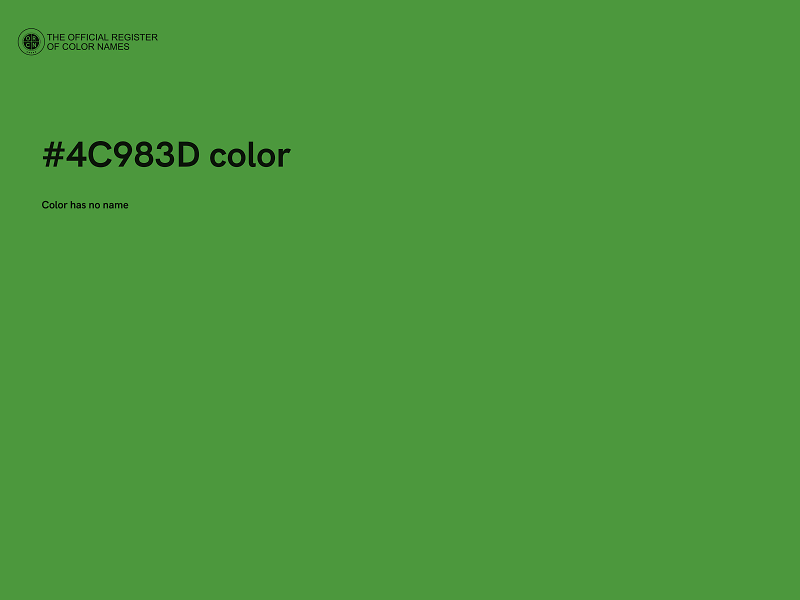 #4C983D color image