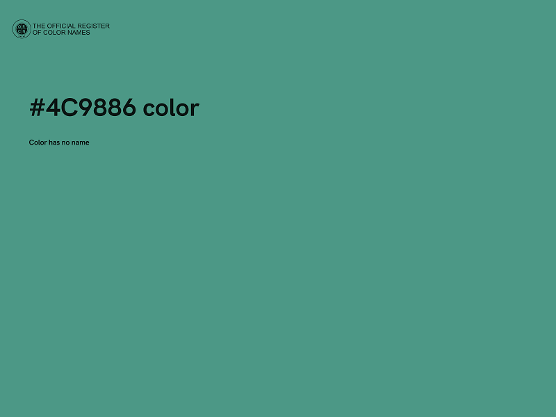 #4C9886 color image