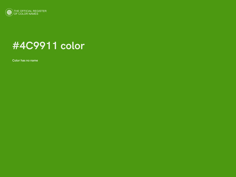 #4C9911 color image