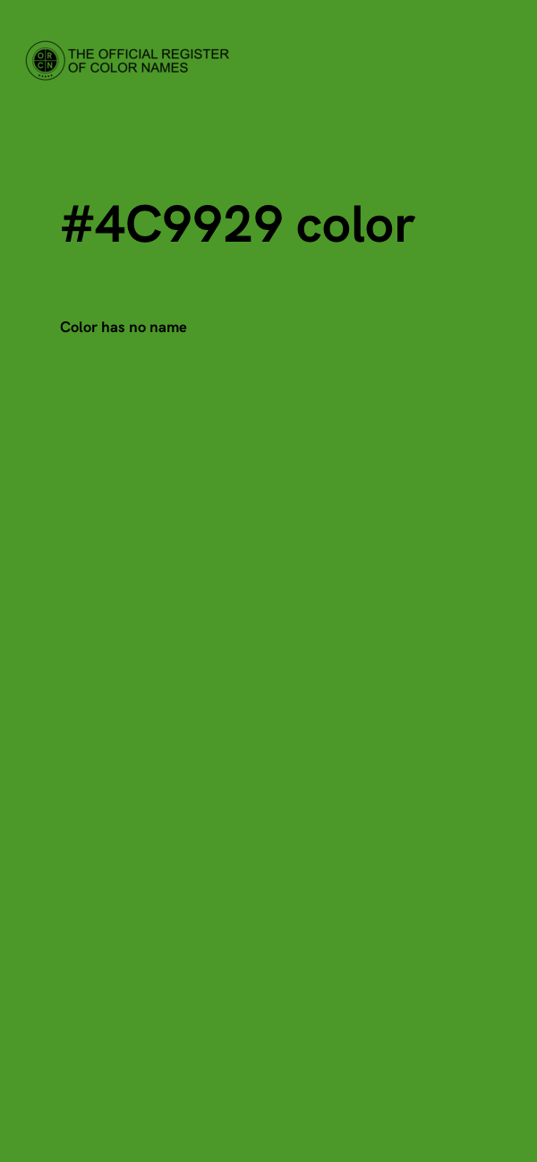 #4C9929 color image