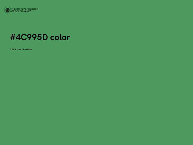 #4C995D color image