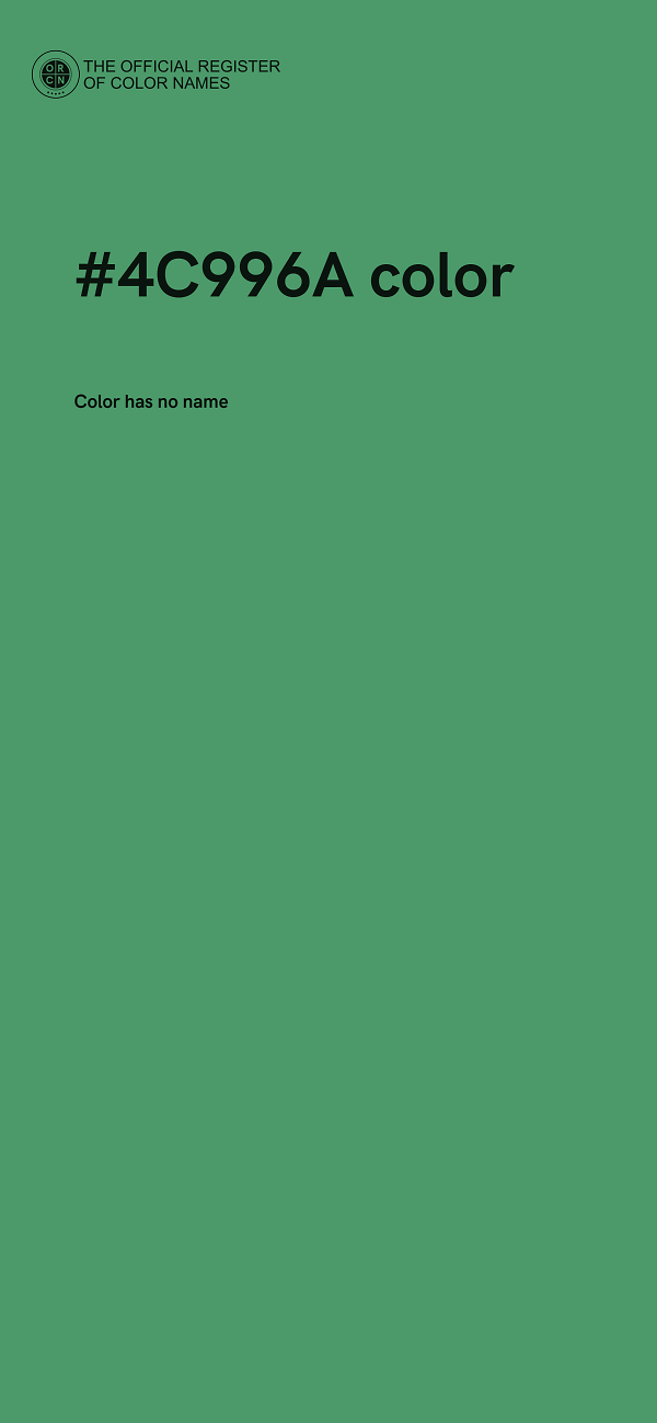 #4C996A color image