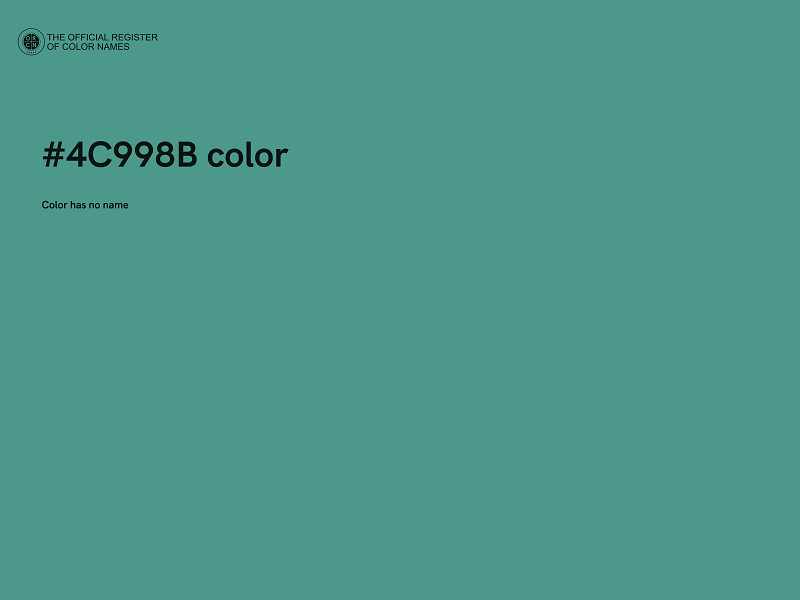 #4C998B color image