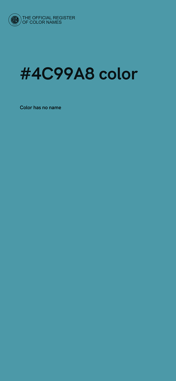 #4C99A8 color image