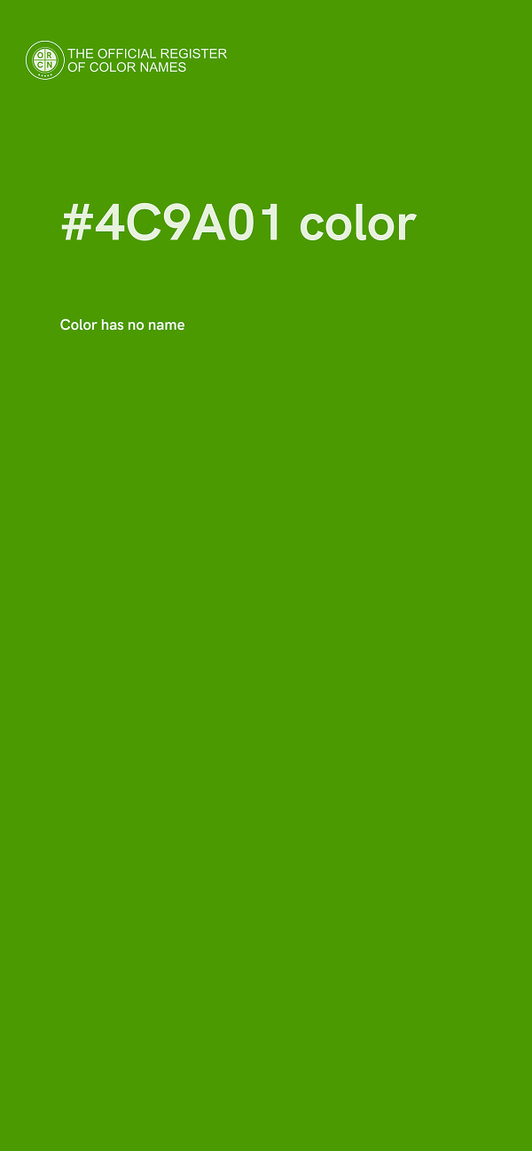 #4C9A01 color image