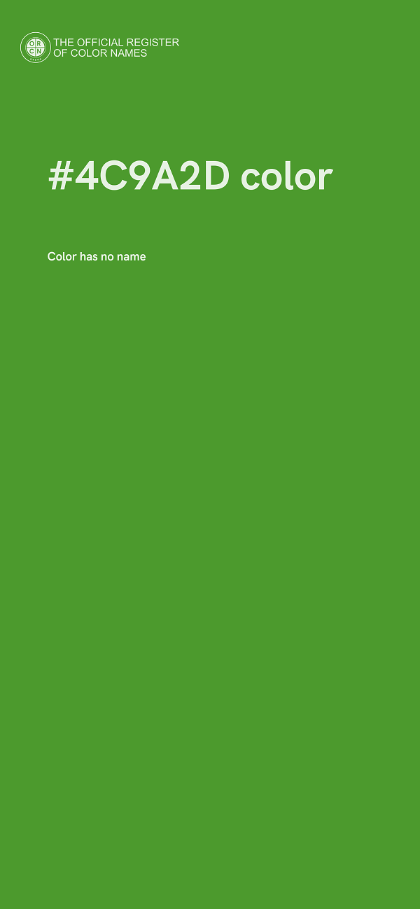 #4C9A2D color image