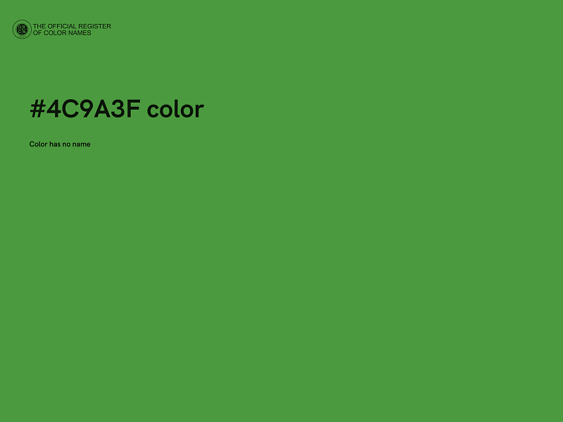 #4C9A3F color image