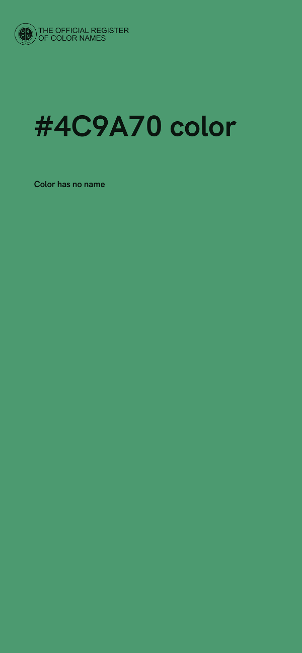 #4C9A70 color image