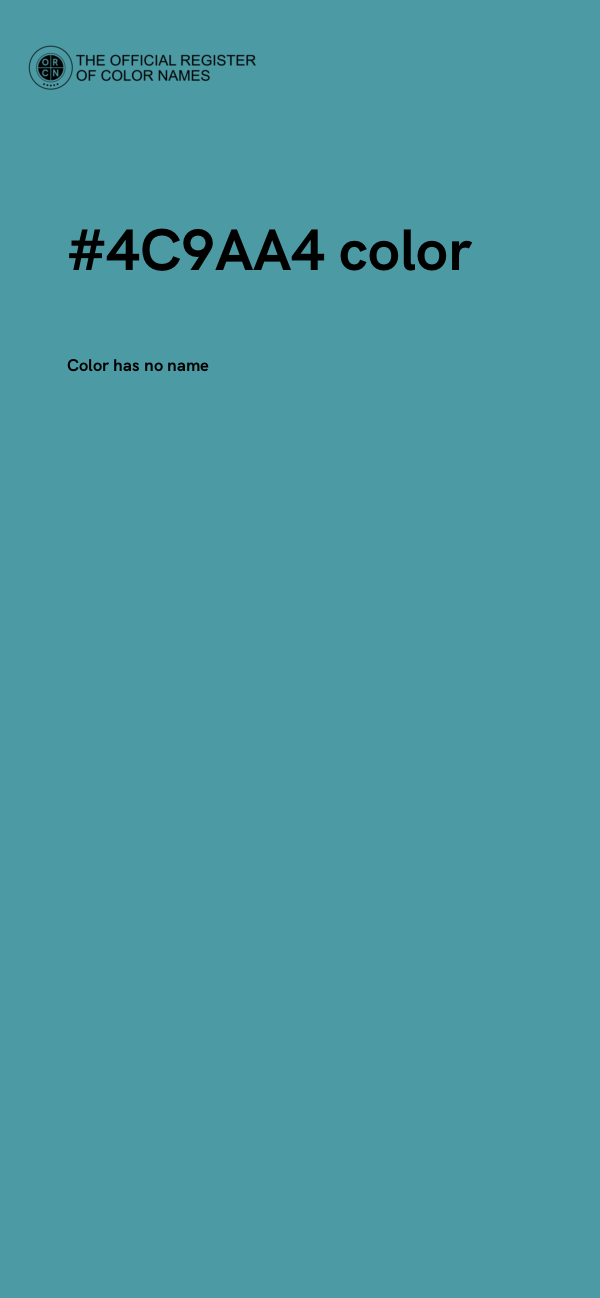 #4C9AA4 color image