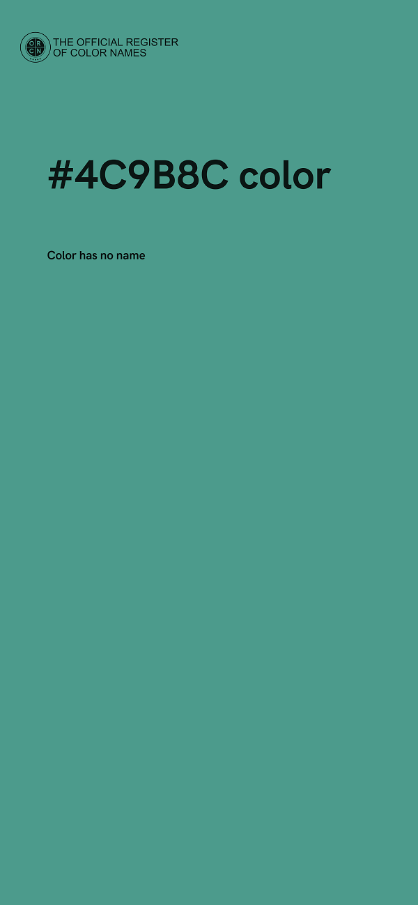 #4C9B8C color image